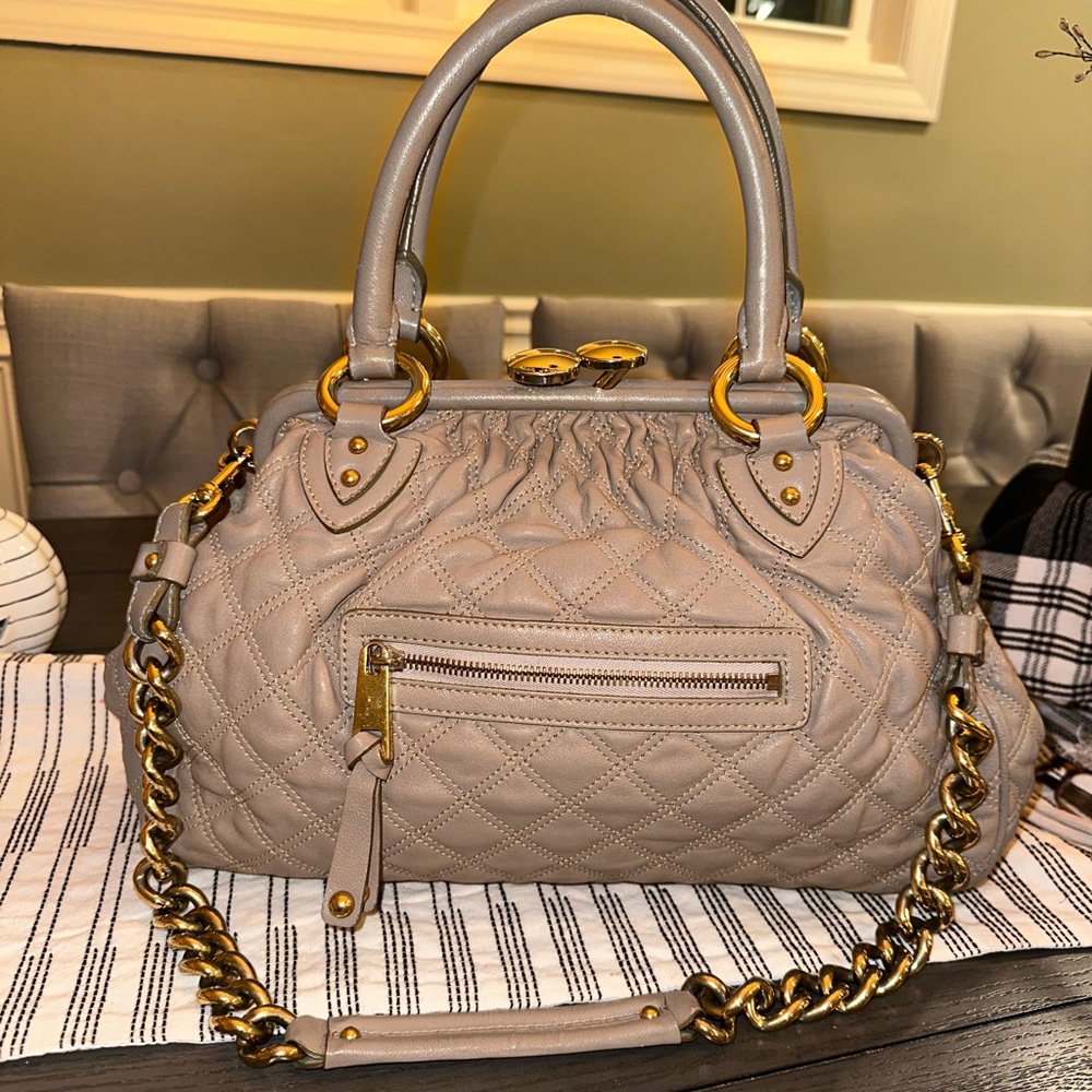 100% Authentic Marc Jacobs Quilted Leather Stam Bag W/tags
